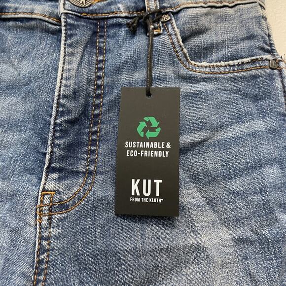 Kut‎ From The Kloth Women's High Rise Donna Fab Ab Ankle Skinny Jeans Size 0 - Picture 2 of 6